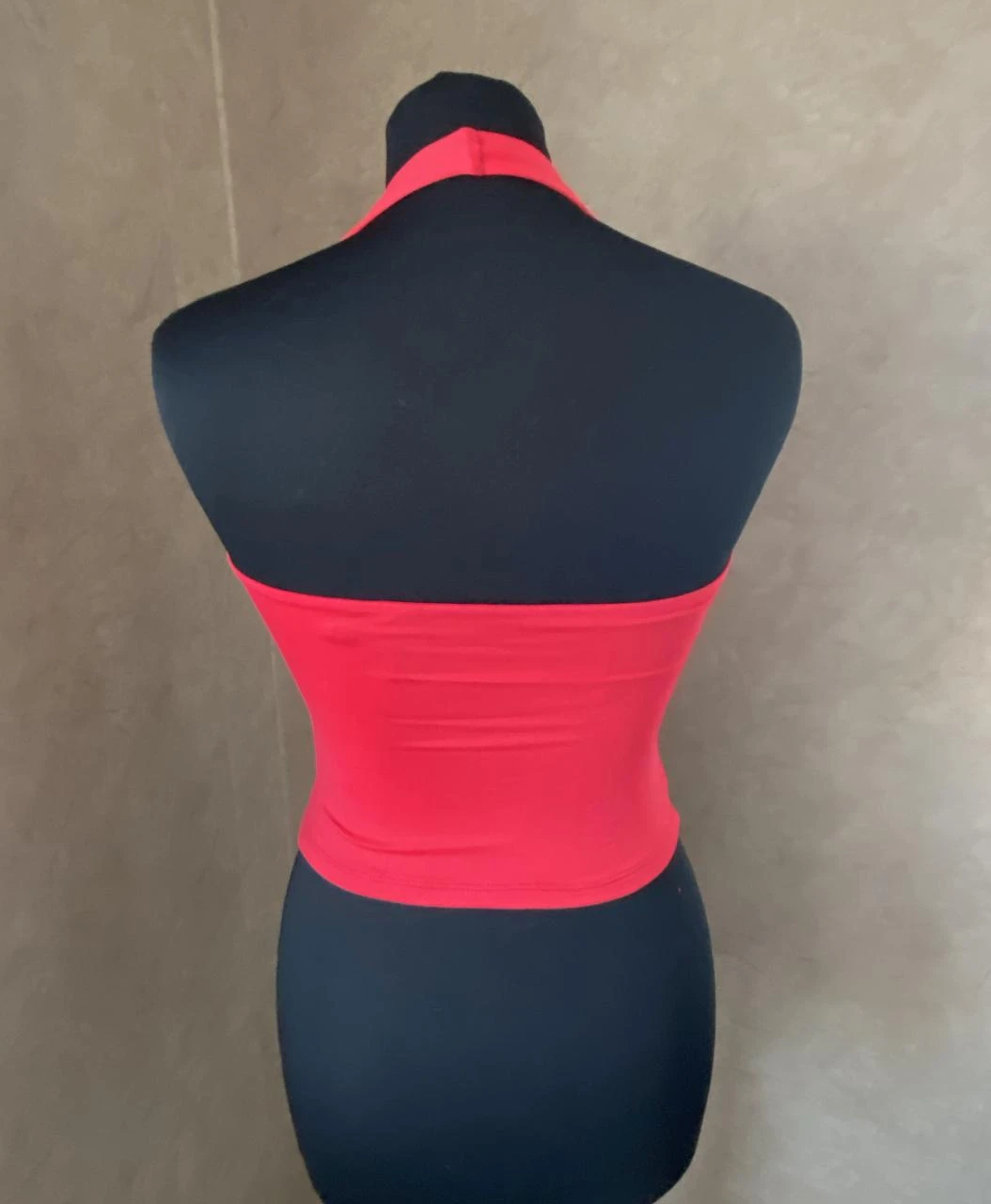 Red FB Sister V-neck backless crop top Size 34 – photo 4